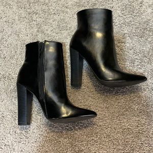 Black ankle boots
